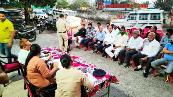 Peace committee meeting organized in Deori police station regarding Navratri festival