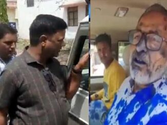 Slogans of Jai Shriram put ink on the face of District Education Officer