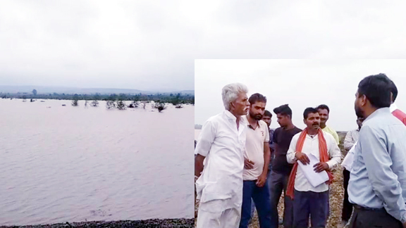 Before pitching, the drain of Niwari dam was closed, villagers were afraid of leakage