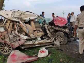 Horrific road accident on Sagar Gadhakota road, 4 killed in truck and Pajero collision