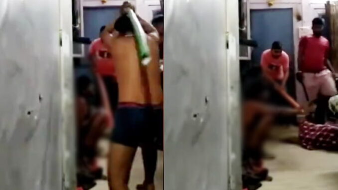 Video of brutal beating of young man by stripping naked in closed premises of BJP leader in Sagar goes viral