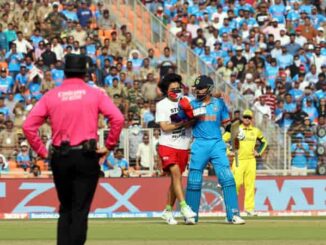 A pro-Palestine youth entered the field in the World Cup cricket final match, tried to hug Virat Kohli.