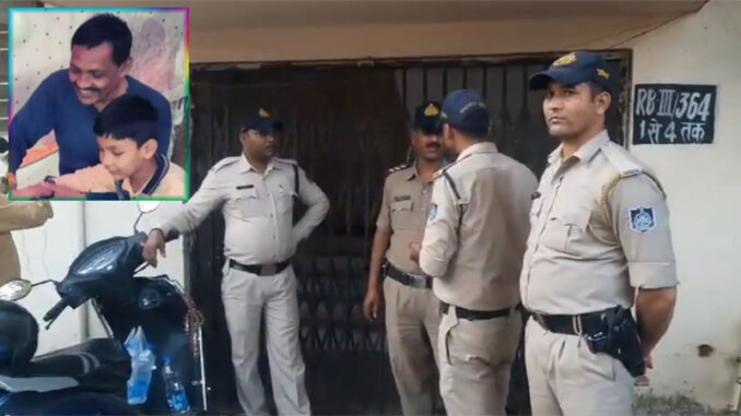 Double murder in Jabalpur - father's body on sofa, son's body found in fridge, minor daughter missing.