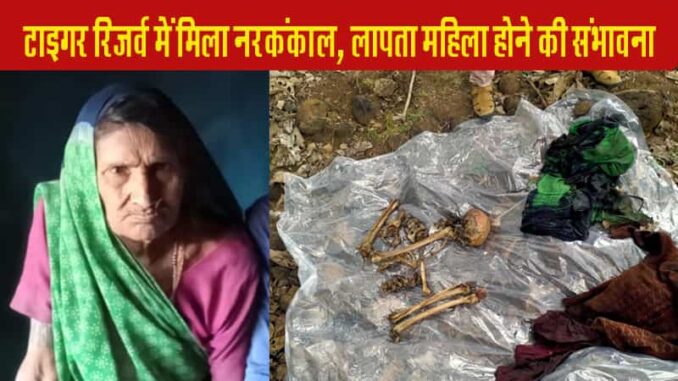 Skeleton found in Tiger Reserve, suspected to be that of a missing woman but cause of death unknown